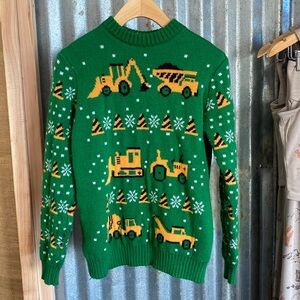 Vintage looking  tractor warm  sweater